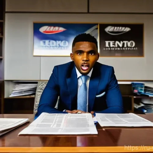 카메룬 유명 축구선수 사뮤엘 에토오 관련 뉴스 - **A powerful and symbolic image depicting the stark contrast between a football legend's glorious pa...