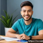 카메룬 비자 신청 방법 - **Prompt:** A young, diverse adult (male or female, dressed in a comfortable, modest t-shirt and jea...