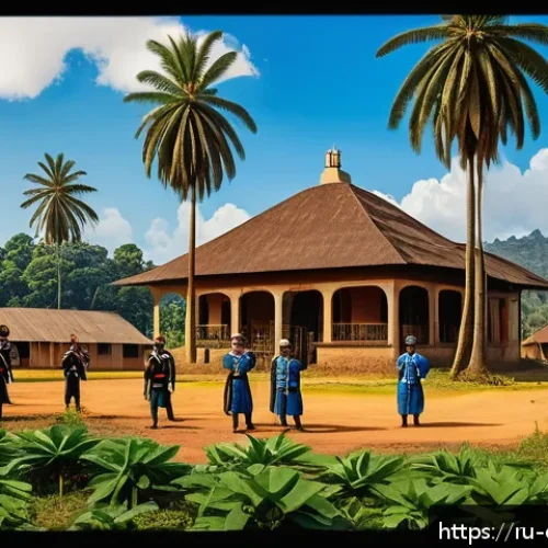 Home 13 카메룬의 식민 지배와 독립 과정 - A historically accurate scene depicting late 19th century German colonial administrators in Cameroon...